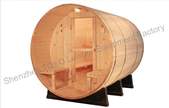 ไฟฟ้า Barrel ซาวน่า Cabins ไม้ทึบสำหรับกลางแจ้ง / ในร่ม