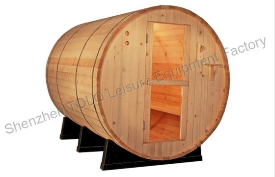 ไฟฟ้า Barrel ซาวน่า Cabins ไม้ทึบสำหรับกลางแจ้ง / ในร่ม