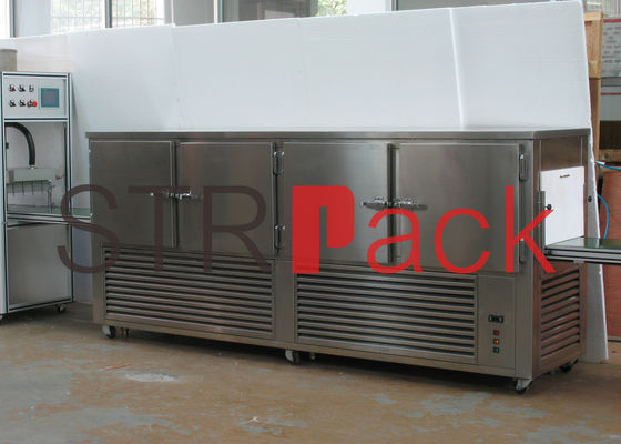 Machine de remplissage de rouge à lèvres de lustre de lèvre avec le tunnel de refroidissement et la machine de congélation