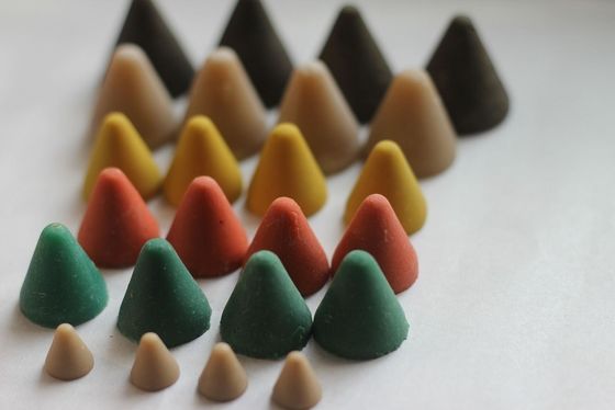 Deburring abrasive plastik Poles dengan tingkat keausan rendah bentuk kerucut