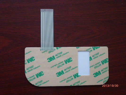 Torne mais fraco o interruptor de membrana polonês do diodo emissor de luz com janela clara, adesivo de 3M467 3M468