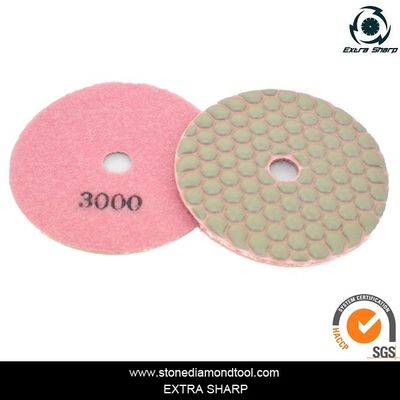 100mm velcro đá hậu thuẫn đánh bóng khô miếng mài mòn