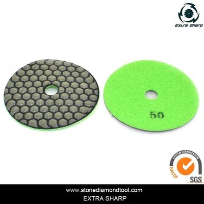 100mm velcro đá hậu thuẫn đánh bóng khô miếng mài mòn