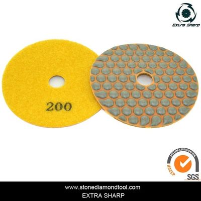 100mm velcro đá hậu thuẫn đánh bóng khô miếng mài mòn