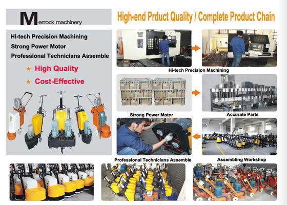 5.5HP 3 Giai đoạn 4KW Marble Floor Grinder / đánh bóng cho Terrazzo / bê tông đánh bóng