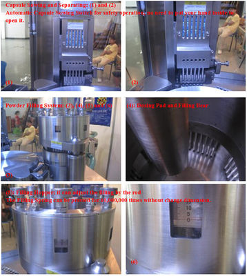 Farmaceutische het Vullen Materiaal Grote Capsule het Vullen Machine 210000 Capsules/H
