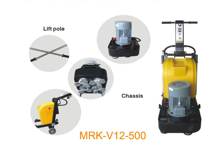 7.5HP 380V Maszyna do polerowania podłóg, Ręczna polerka podłoga z płyty magnetycznej
